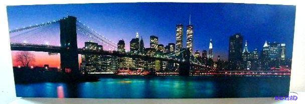 lot 37 image: Lit City Scape - The bridge is lit by 5 LED l...