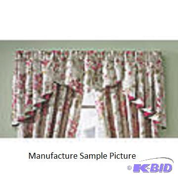 lot 97 image: Heirloom Rose Floral Valance - 55" w x 2...