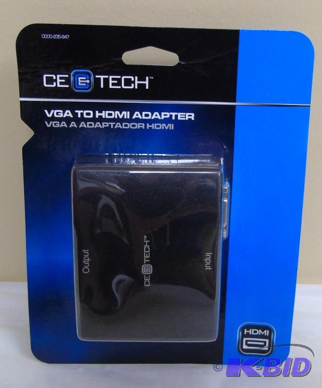 New in package&nbspCE TECH VGA to HDMI Adapt...