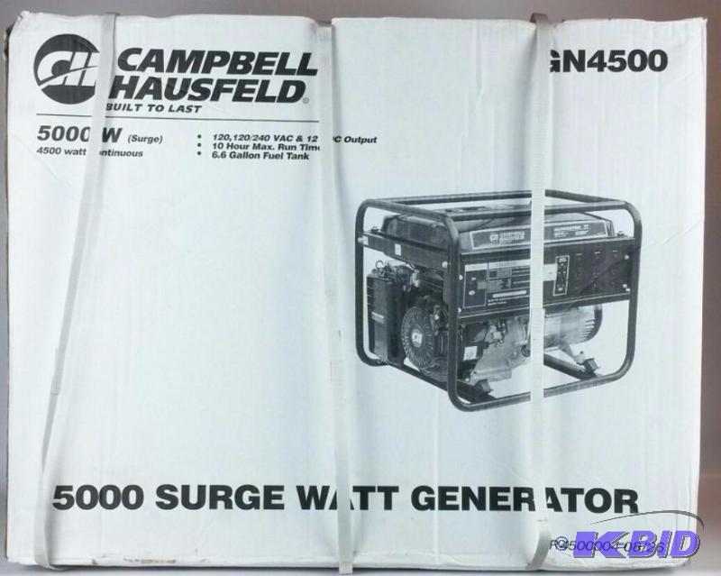 New In Box Campbell Hausfeld 4500 Watt Porta...