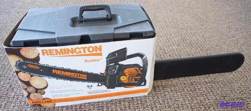 Remington Chain Saw 18in. Bar, 51cc, 38in. P...