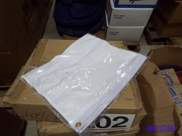 White Nylon Flag 3x5 6cs25