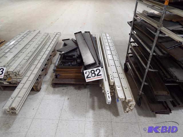Asst. Length Shelf Up Rights 26pc., Asst. Shelf Kick Plates, Asst. WoodMetal Shelves