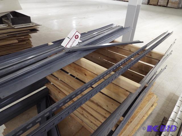 WoodMetal Shelving Only 3 Uprights, 11 Cross Members, 13 Sheets 3x6 OSB.