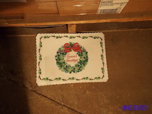 #6403x56 Seasons Greeting Wreath Placemat