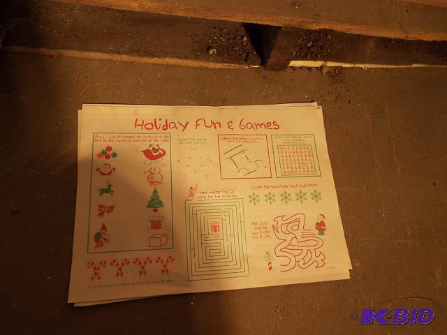 #6421xhg Holiday Games Placemat