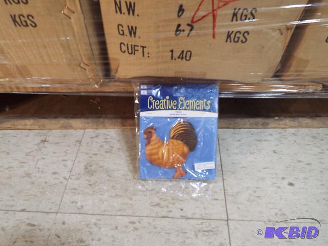 Pained muslin roosters