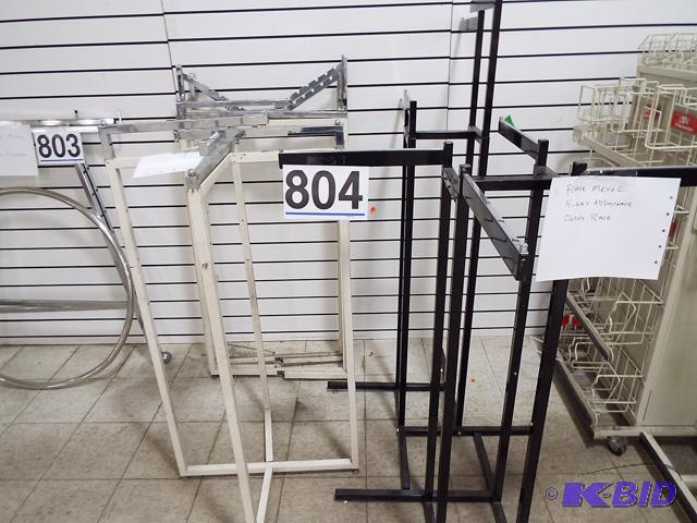 5 4-Way Clothing Rack-Missing 2 casters