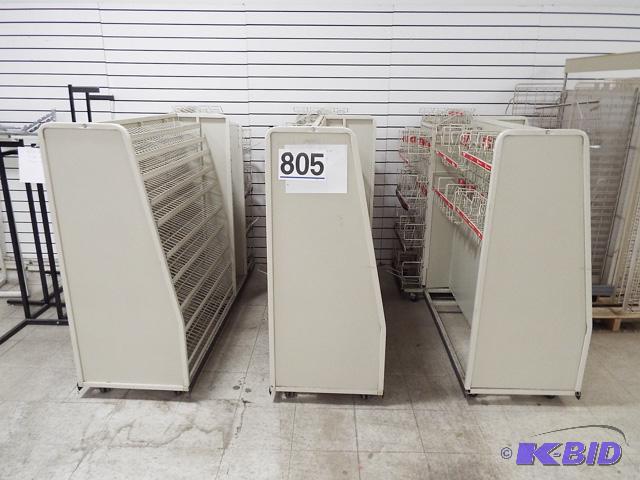 3 3-sided Rolling Display Racks