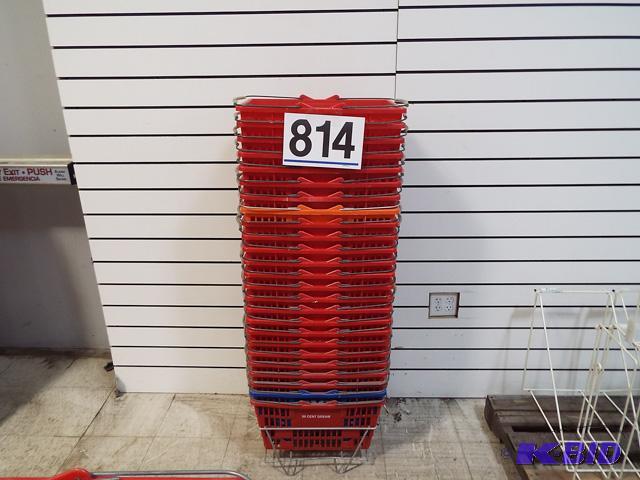 25 Handle Baskets With Stand