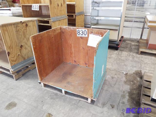 3-Sided Woodedn Storage Bin 39x30x37