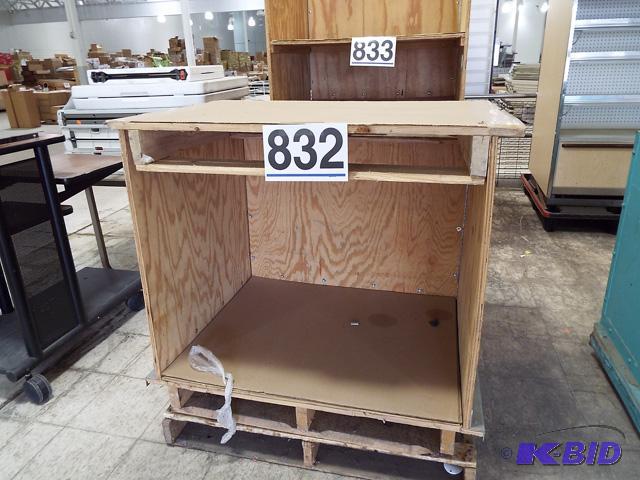 3-Sided Woodedn Storage Bin 37x31x38