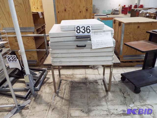 Tables 1 Flat Fixed Legs, 5 Folding With Adjustable Legs