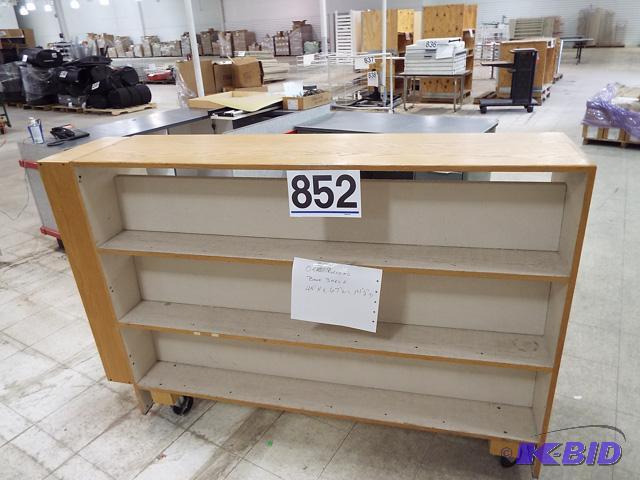 Rolling Book Shelf 67x45x14
