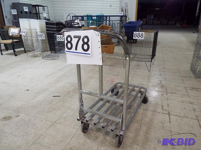 Single Level Rolling Metal Cart