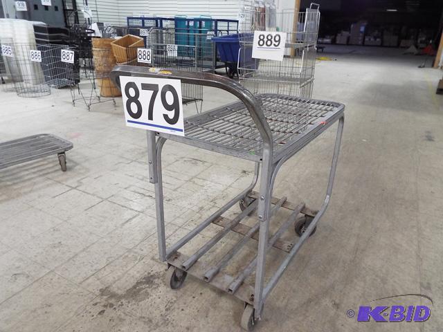 2-Level Rolling Metal Cart