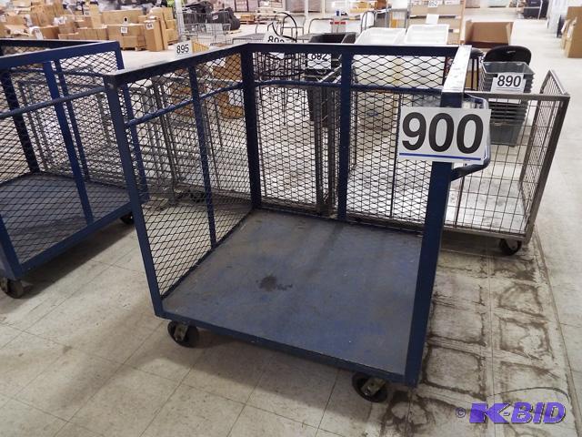 3-Sided Heavy Duty Rolling Bin 44x40x48