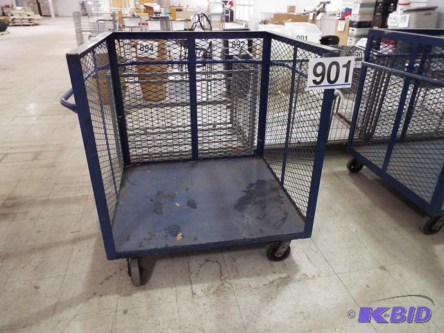 3-Sided Heavy Duty Rolling Bin 44x40x48