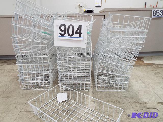 36 Wire Slatwall Baskets 24x12x4