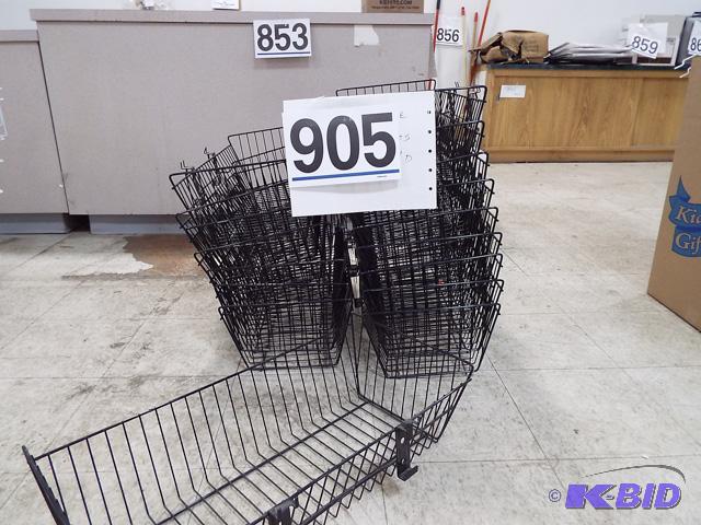 17 Wire Peg Board Baskets 24x11x7