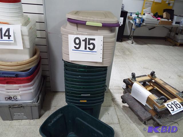 14 Plastic Tubs With Lids 20 Gallon 19x15x16