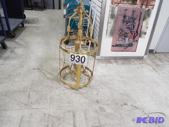 Large Gold Tone Chandelier