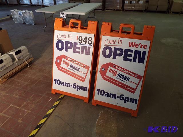 2 Signicade A-Frame 2-Sided Portable Signs 24x42