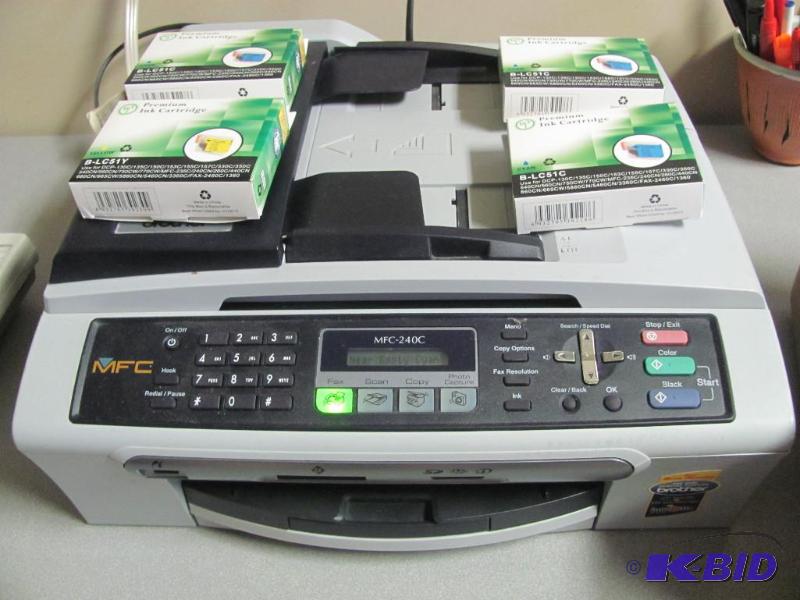 lot 100 image: BROTHER MFC-240C Color Ink Jet PrinterFAX Tr...
