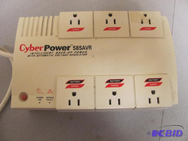 lot 112 image: CYBER POWER 585AVR Intelligent Back-Up Power ...