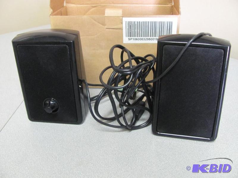 lot 125 image: Pair (2) of NEW (in box) Computer Speakers. C...