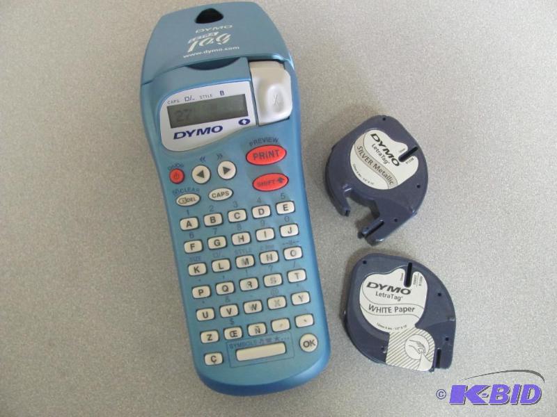 lot 126 image: DYMO Letra Tag Label Maker Machine. Battery o...