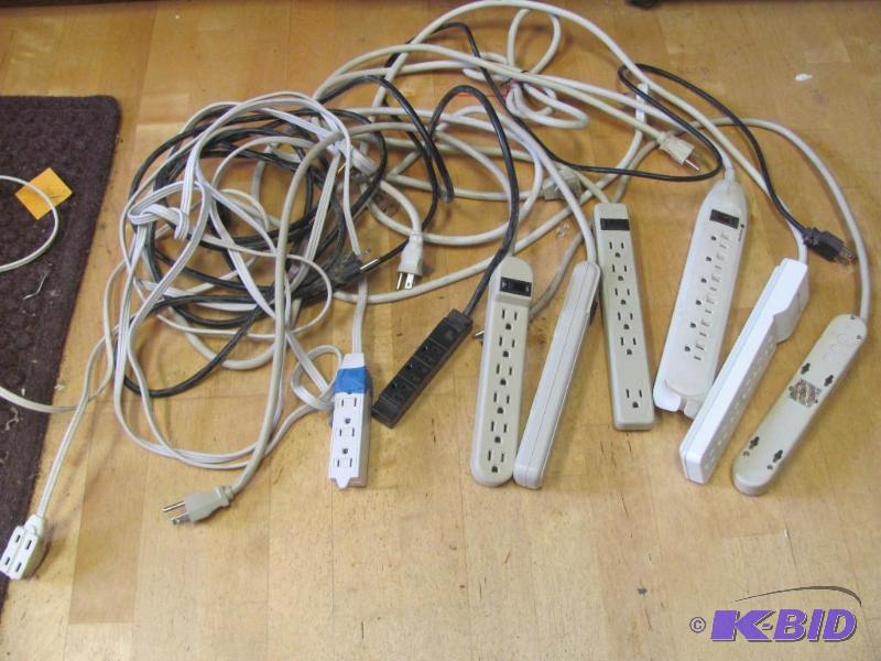 lot 152 image: Six (6) Power Strips and Three (3) Extension ...