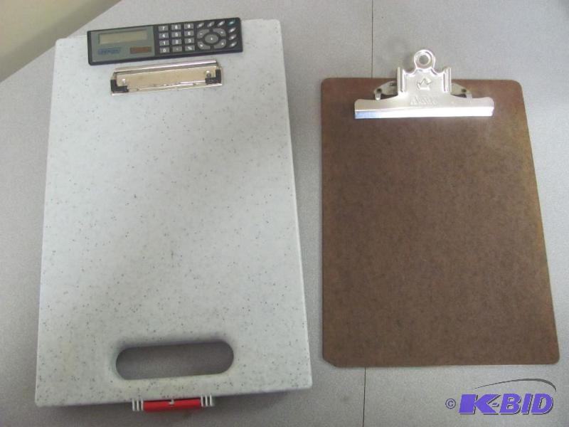 lot 158 image: Two (2) Clip Boards One with storage, calcul...