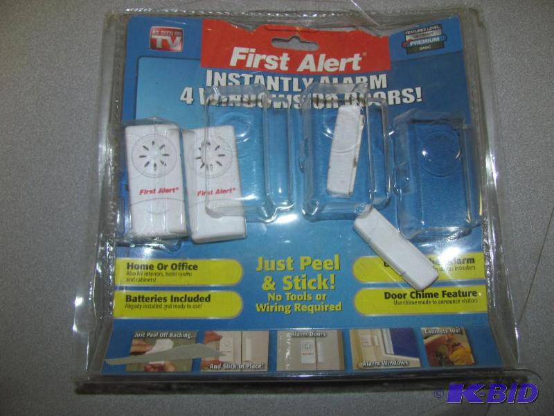 lot 165 image: Pair (2) of FIRST ALERT Window or Door Alarms...