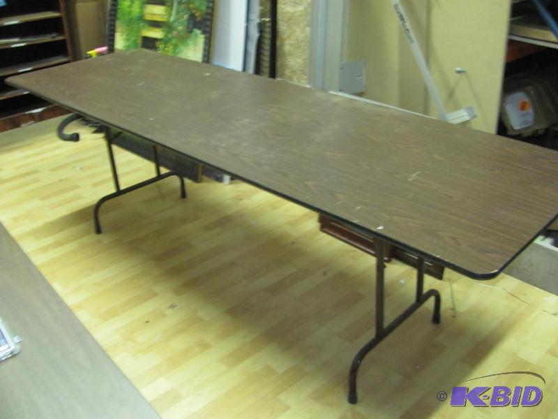 lot 21 image: Large Heavy-Duty Folding Table. Approx. 29.5&...