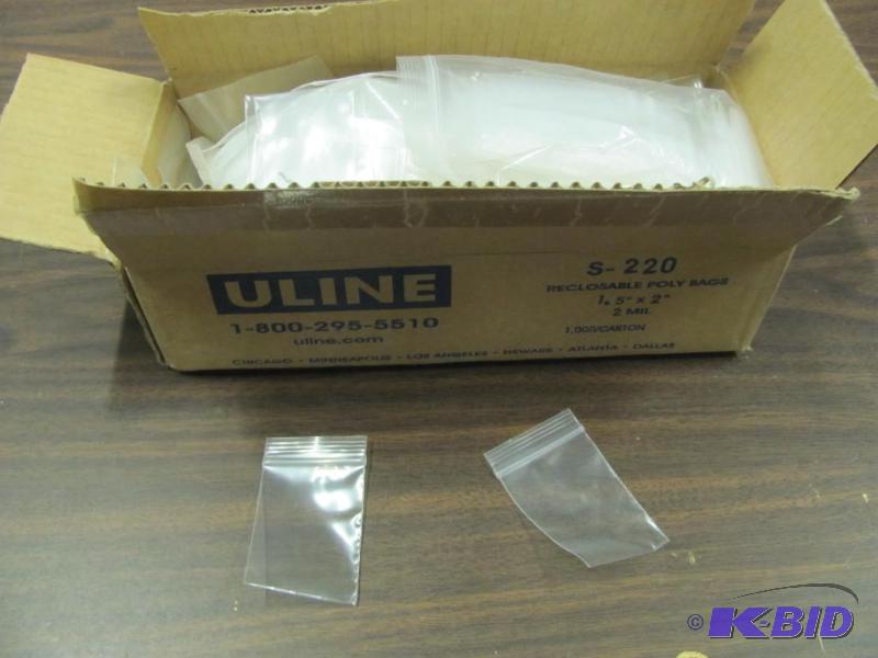 lot 84 image: Approx. 1000 NEW ULINE ( S-220) 1.5" x 2...