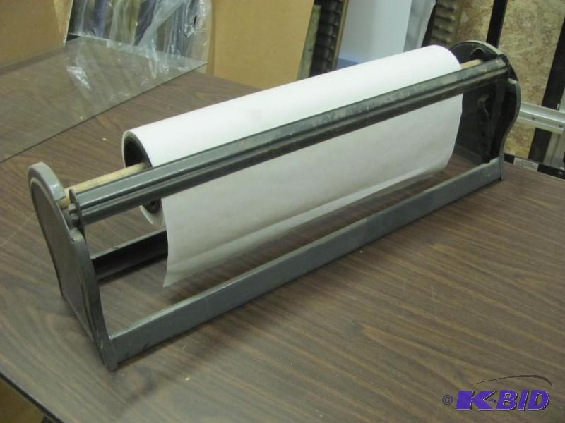 lot 88 image: Paper Roll DispenserCutter. Can hold a roll ...