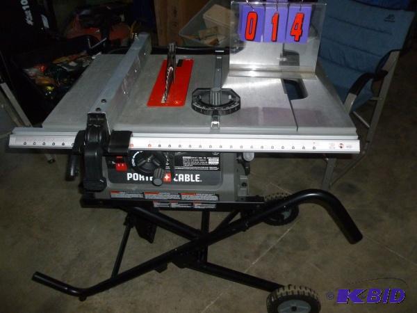 Porter Cable 10&quot folding contractor saw ...