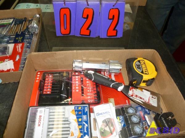 Flat of misc. tools as shown. Terms. Inspecti...