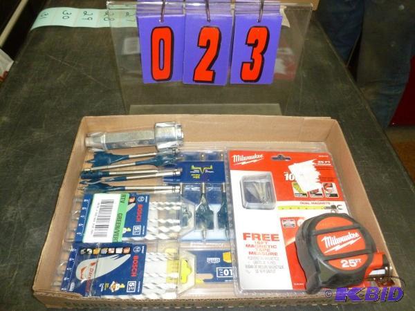 Flat of misc tools as shown. Terms. Inspectio...