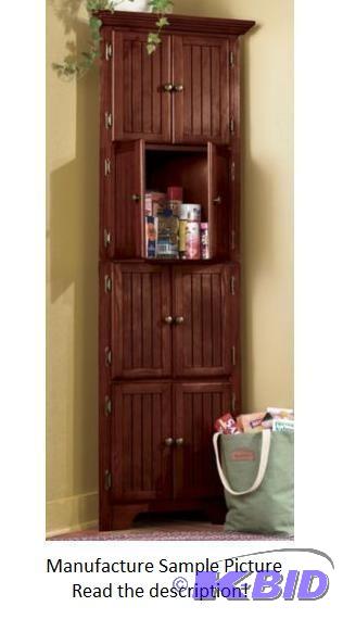 lot 11 image: 8 Door Corner Cabinet Walnut Exclusive - This...