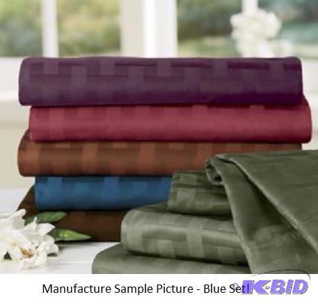 lot 123 image: Blue Sheet Set - California King -&nbspSet i...
