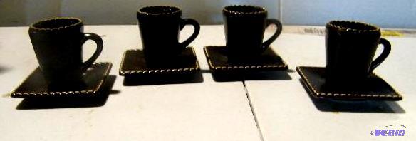 lot 158 image: Saaki&nbspCup and Saucer Set - Four cups - F...