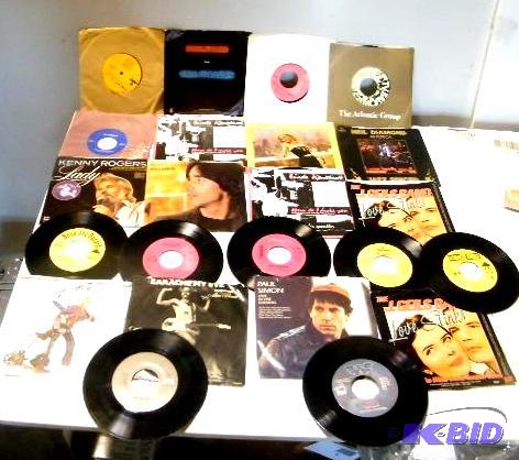 lot 164 image: Lot of 45 RPM Records - Jackson Brown - Blond...