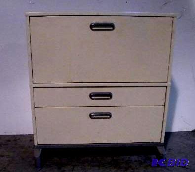lot 185 image: Three Drawer File Cabinet - 33" w x 17&q...
