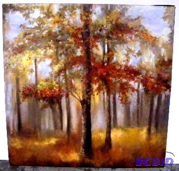 lot 190 image: Autumn Woods Canvas - Print on canvas compos...