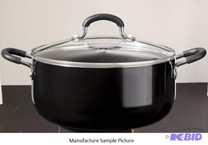 lot 38 image: Chef Tested 10 Piece Cookware Set - Black - H...