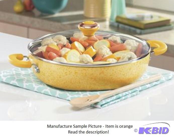 lot 41 image: Paula Deen 12" Covered Chicken FryerEve...