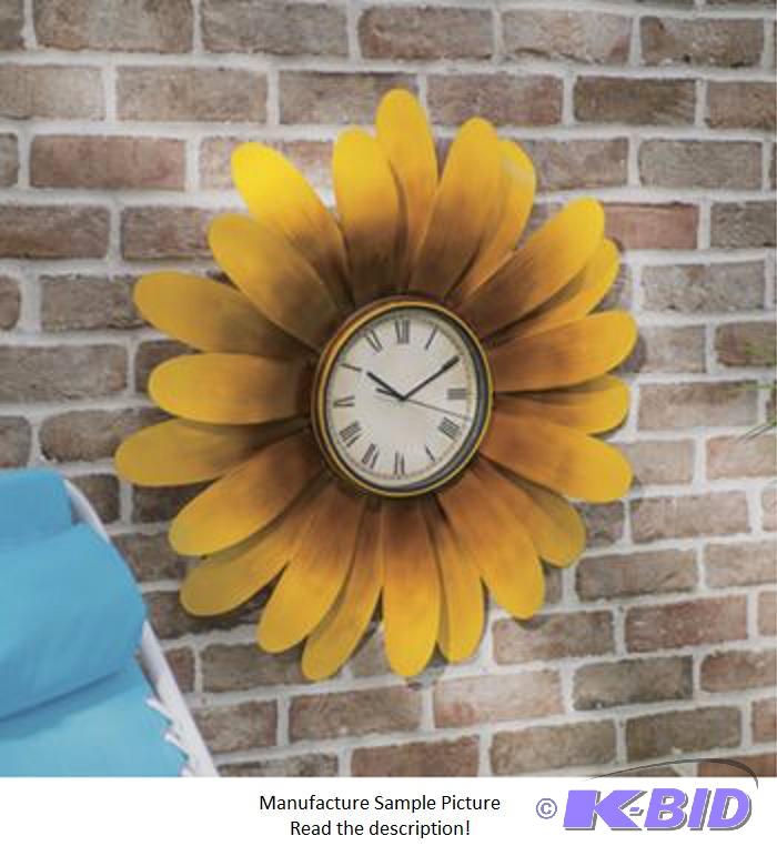 lot 75 image: Sunflower Clock -&nbspTime to add some sunsh...