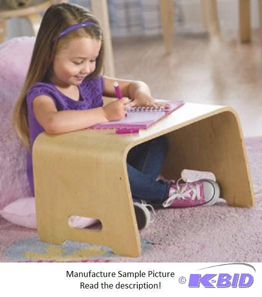 lot 79 image: Kids Steam Bent Wood Desk -&nbspA toddler de...
